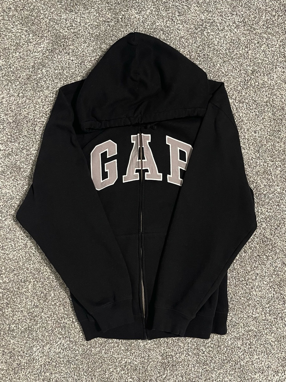 GAP Black Full-Zip Hoodie Jacket